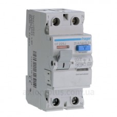 УЗО 2х25 А CF225J, 300 мА, А, 2м Hager УЗО 2х25 А CF225J, 300 мА, А, 2м Hager