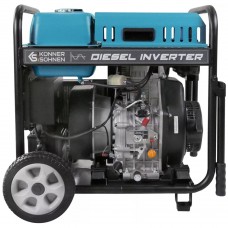 Інверторний дизельний генератор на 5.5 кВт Konner&Sohnen 6100iDE ATSR (230 В, 1 фаза)