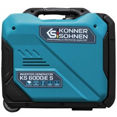 Інверторний бензиновий генератор на 5.5 кВт Konner&Sohnen KS 6000iE S (230 В, 1 фаза)