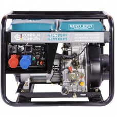Дизельний генератор на 5.5kW (230В)/5.5kW (400В) Konner&Sohnen KS 8100HDE-1/3 ATSR (1-фаза 230/3-фази 400В)