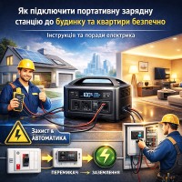 Як підключити портативну зарядну станцію до будинку та квартири безпечно – поради