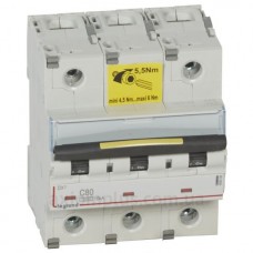 Электрический автомат DX³ 3П C 80A 16kA, Legrand