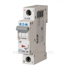Автоматический выключатель Eaton PL7-C16/1-DC 250В DC 16А C