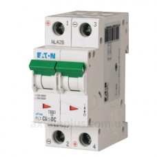 Автоматический выключатель Eaton PL7-C6/2-DC 500В DC 6А C