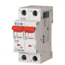 Автоматический выключатель Eaton PL7-C10/2-DC 500В DC 10А C