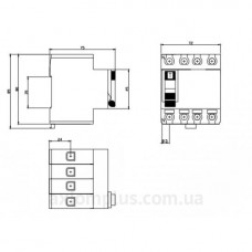 Устройство защитного отключения ВД63 4P 25A 30МA