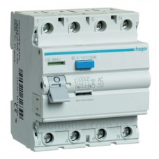 УЗО 4х63 А CD464J, 30 мА, АС, 4м Hager
