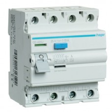 УЗО 4х25 А CD425J, 30 мА, А, 4м Hager