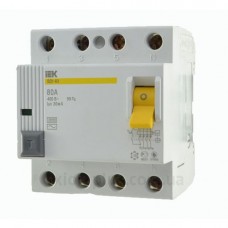 УЗО ВД1-63 4Р, 80А, 30мА, IEK