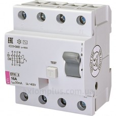 Реле дифференциальное (УЗО) ETI EFI6-4 16А/0,03А тип AC
