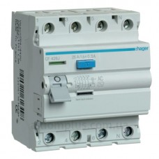 УЗО 4х25 А CF426J, 300 мА, АС, 4м Hager