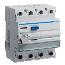 УЗО 4х25 А CGA425D, 500 мА, А, 4м Hager
