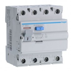 УЗО 4х40 А CF440J, 300 мА, А, 4м Hager