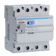 УЗО 4х63 А CF463J, 300 мА, А, 4м Hager