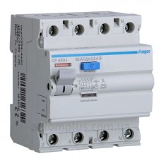 УЗО 4х63 А CP463J, 300 мА, А, S, 4м Hager