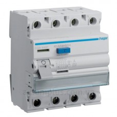 УЗО 4х40 А CGA440D, 500 мА, А, 4м Hager
