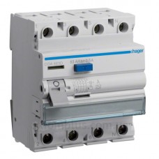 УЗО 4х63 А CGA463D, 500 мА, А, 4м Hager