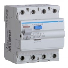 УЗО 4х63 А CN463J, 100 мА, А, S, 4м Hager