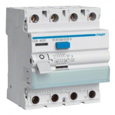 УЗО 4х80 А CD480D, 30 мА, А, 4м Hager