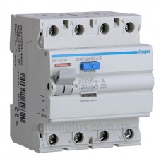 УЗО 4х80 А CP480D, 300 мА, А, S, 4м Hager