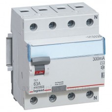 УЗО TX3 4P 25A 300мА AC, Legrand