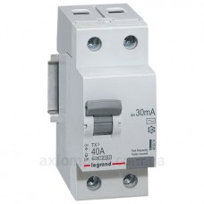 УЗО TX3 2P 40A 30мА AC, Legrand