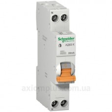 Дифавтомат Schneider Electric АД63К 1P+N 20A 30MA C 18мм
