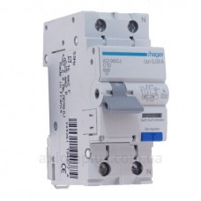Дифавтомат 1+N, 10 А AF960J Hager