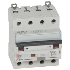 Диф.выключатель 4P C 10A 30мA AC, Legrand