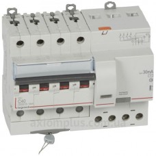 Дифавтомат 4P C 40A 30мA AC, Legrand