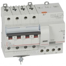 Диференціальний автомат 4P C 50A 30 мА AC, Legrand