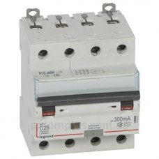 Дифавтомат 4P C 25A 300мA AC, Legrand