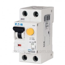 Диференційний автомат Eaton Moeller FRBMM-C16/1N/001, 16А, 1P+N, тип C, 10 мА, RCBO