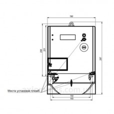 Лічильник електроенергії MTX3G30.DF.4L1-P4 (PLC + реле + датчик магнітного поля) Teletec