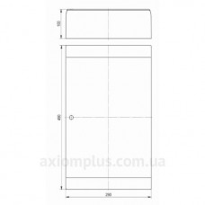 Щит навесной ЩРН-П-36 модуля 490x290x100 IP41 PRIME, ІЕК