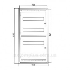Щит встраиваемый 72 мод. с дверцей RAL9016 Ram Base, DKC