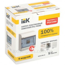 Щит навесной ЩРН-П- 6 модулей 190x182x100 IP41 PRIME, ІЕК