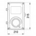 Шкаф под счетчик e.mbox.stand.plastic.n.f1.pe