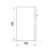 Шкаф под счетчик e.plbox.400.600.200.3f.20m.blank E.Next