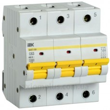 Автоматический выключатель IEK ВА47-150 3Р 63А 15кА C