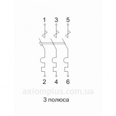 Автоматический выключатель IEK ВА47-150 3Р 80А 15кА C
