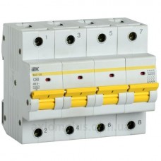 Автоматический выключатель IEK ВА47-150 4Р 80А 15кА C
