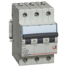 Автомат защиты сети C 63A 3П 6kA, Legrand
