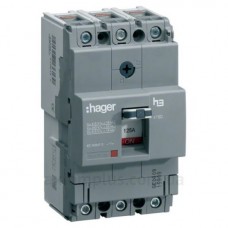 Автомат электрический Hager x160, In=80А, 3п, 40kA