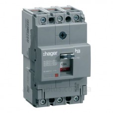 Электроавтомат Hager x160, In=125А, 3п, 40kA Электроавтомат Hager x160, In=125А, 3п, 40kA
