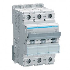 Защитный выключатель NCN302 (3р,С,2А) Hager