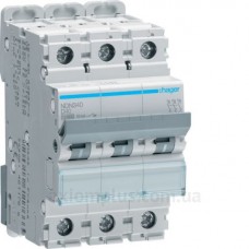 Автомат защиты сети NDN340 (3p,D,40А) Hager